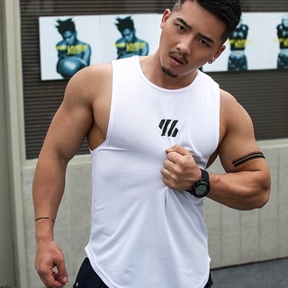 💪 Summer Men Tank Tops Fitness Quick-drying Sleeveless Sports Casual Undershirt Gym Men Singlets Size M-3XL