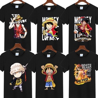 เสื้อยืดชาย - OnePieceลูฟี่พิมพ์เสื้อยืดชายลําลองฤดูร้อนท็อปส์ซู2022ร้อนขายแขนสั้นลําลองชุดกีฬาญี่ป