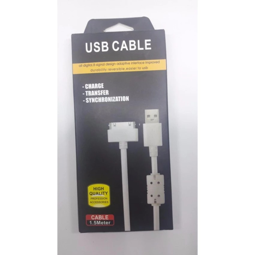 สายชาร์จ-high-speed-1-5m-magnetic-anti-interference-cable-for-iphone-4-4s