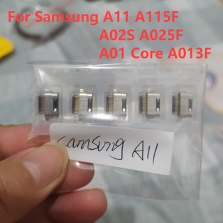 ซ็อกเก็ตชาร์จ USB สําหรับ Samsung Galaxy A11 A115F A02S A025F A03S A01 Core A013F 5-30 ชิ้น