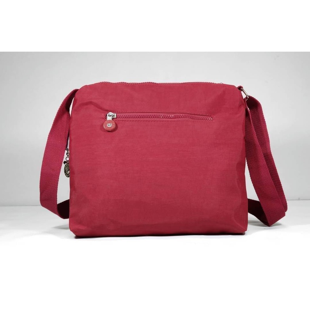 lk-กระเป๋าสะพาย-ผ้าร่มขนาดใหญ่-11-นิ้ว-มีซิป-5ซิป-ใช้ซิปสีและหัวซิปสีเดียวกับตัวกระเป๋าดูสวยงาม-lk-8630
