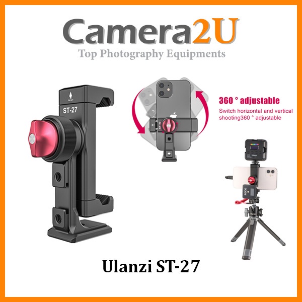 Ulanzi ST-27 ขาตั้งกล้องโลหะ Vlog ปรับได้ 360 องศา สําหรับสมาร์ทโฟน ...