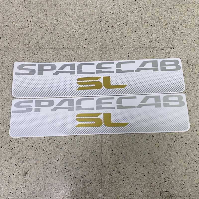 สติ๊กเกอร์-spacecab-sl-ติดกระจกแคปกระบะ-isuzu-ราคาต่อคู่-มี-2-ชิ้น