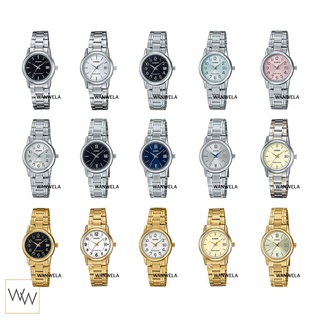 สินค้า ของแท้ นาฬิกาข้อมือ Casio ผู้หญิง รุ่น LTP-V002 (สายสแตนเลส)