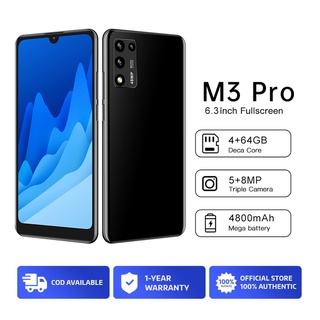 ภาพหน้าปกสินค้า【การจัดส่งที่รวดเร็ว】 CMX M3 Pro โทรศัพท์มือถือ Global Version (4GB + 64GB) สมาร์ทโฟนของแท้ 100% ซึ่งคุณอาจชอบราคาและรีวิวของสินค้านี้