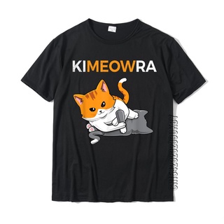 เสื้อยืดโอเวอร์ไซส์เสื้อยืดฮิปฮอปพิมพ์ลาย Jiu Jitsu Kimura Cute Kawaii Cat Bjj สําหรับผู้ชายS-3XL