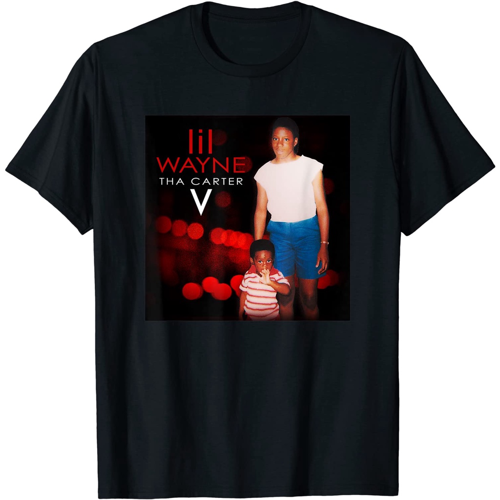 เสื้อยืดโอเวอร์ไซส์เสื้อยืด-คอวี-พิมพ์ลาย-lil-wayne-the-carter-สําหรับผู้ใหญ่s-3xl