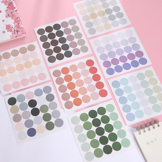 สินค้า (P-083) ★พร้อมส่ง★สติ๊กเกอร์ ไดคัท หน้าอีโมชั่น จุดกลม สติกเกอร์วงกลม ตกแต่งไดอารี่ DIY สติ๊กเกอร์ตราประทับ