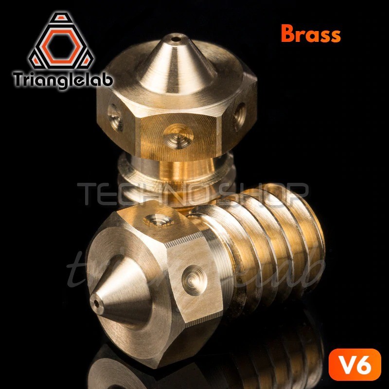 ภาพหน้าปกสินค้าTRIANGLELAB Top quality V6 Nozzle for 3D printers hotend printer nozzle for E3D hotend titan extruder prusa i3 mk3