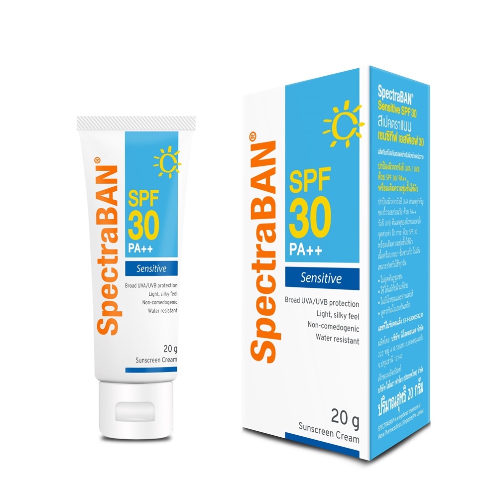 SpectraBAN Sunscreen Cream ผลิตภัณฑ์ป้องกันแสงแดดสำหรับผิวหน้าและผิวกาย ...