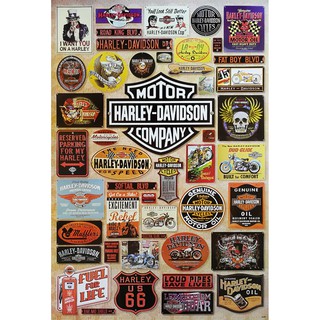 โปสเตอร์ ฮาร์เล่ย์ Harley-Davidson ฮาร์ลีย์-เดวิดสัน ฮาเล่ย์ รถจักรยานยนต์ โปสเตอร์ติดผนัง ภาพติดผนังสวย poster ส่งEMSคะ