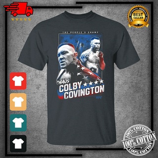 เสื้อยืดผ้าฝ้ายพิมพ์ลาย เสื้อยืด พิมพ์ลาย UFC Kirby Covington สําหรับผู้ชาย 2022