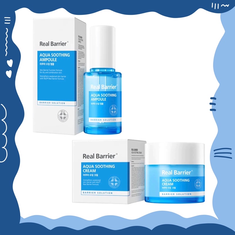 เรียล-แบริเออร์-อควา-ซูทติ้ง-ครีม-50g-แอมพูล-แอมพูล-30ml-real-barrier-เรียลแบริเออร์-ผิวแพ้ง่าย-มอยส์เจอร์ไรเซอร์