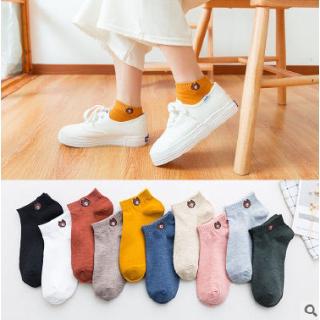ภาพขนาดย่อของสินค้าถุงเท้าผ้าฝ้าย สไตล์เกาหลี สำหรับผู้หญิง