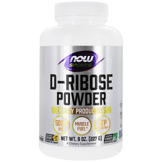 สินค้า ✨พร้อมส่ง🇺🇸Now Foods, Sports, D-Ribose Powder, 5,000 mg , 8 oz (227 g)