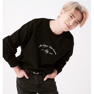 [ พร้อมส่ง​ ] YOUNGJAEXPLAC GRAPHIC SWEAT SHIRT BLACK