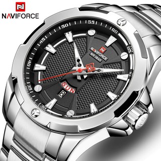 สินค้า NAVIFROCE นาฬิกาควอตซ์ สายเหล็กสุดหรู สไตล์นักธุรกิจ สำหรับผู้ชาย