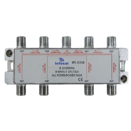 splitter-infosat-อุปกรณ์แยกสัญญาณ-1x8-รุ่น-ifs-5208-เข้า1-ออก8-รับชมได้อิสระ