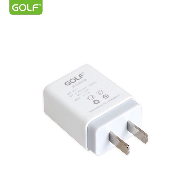 หัวชาร์จ-usb-golf-adapter-รุ่น-u1ของแท้-100-golf-adapter-usb-u1-1a