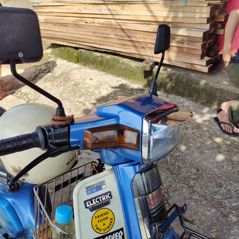 Suzuki RC 80 RC 100 กระบังหน้าไฟหน้า Suzuki RC 100 RC 80 bravo jet ...