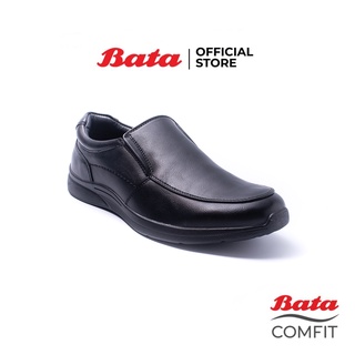 ราคาBata Comfit บาจา คอมฟิต รองเท้าทำงานผู้ชาย หนังเทียม สุภาพ ออกแบบเพื่อสุขภาพเท้า รุ่น Celerino สีดำ 8516856