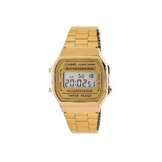 Casio นาฬิกาข้อมือ Data Bank รุ่น A168WG-9WDF