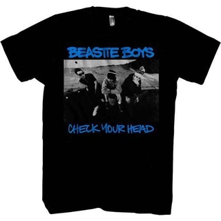 เสื้อยืดคอกลม แขนสั้น ผ้าฝ้าย 100% พิมพ์ลาย Beastie Boys Check Your Head สําหรับผู้ชาย