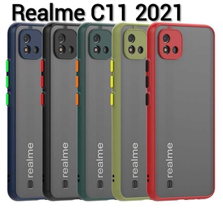 Realme C11 2021(พร้​อมส่งในไทย)เคสขอบนิ่มหลังแข็งขุ่นคลุมกล้องRealme C11 2021/Realme C21Y/Realme C21/Realme C20