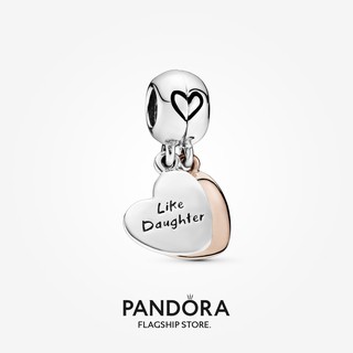 Pandora ชาร์มแม่ลูก และลูกสาว ชุบโรสโกลด์ 14k ของขวัญวันหยุด สําหรับผู้หญิง p804