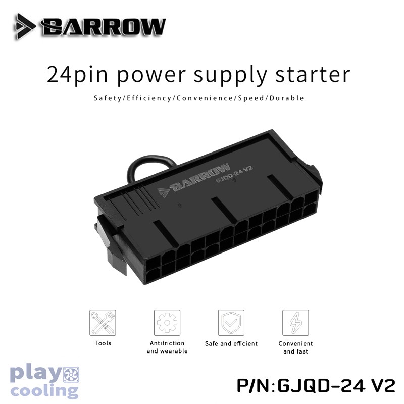 ภาพสินค้าBarrow 24pin power supply starter (24 พินสตาร์ท psu สำหรับเทสระบบ) จากร้าน playcooling บน Shopee ภาพที่ 2