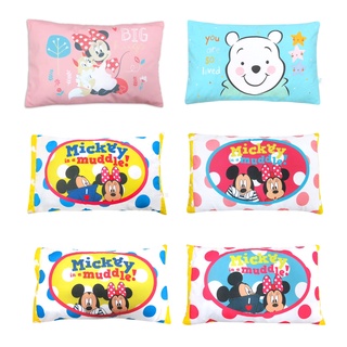 (ยิ่งซื้อ ยิ่งลด) หมอนหนุน ขนาด M ลิขสิทธิ์ Disney แท้ คละลาย  ไซส์ 12" x 18"