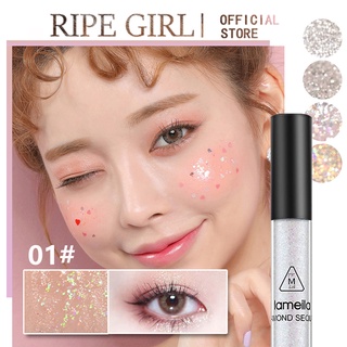 Ripe Girl อายแชโดว์ชิมเมอร์ เนื้อลิขวิด กลิตเตอร์ 4 สี สําหรับแต่งหน้า