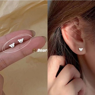 ภาพหน้าปกสินค้าIns Bear Earrings Simple and Compact New Fashion Student Cute Ear Jewelry Female ซึ่งคุณอาจชอบสินค้านี้