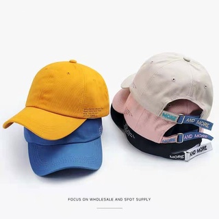 หมวกเบสบอล แบบนิ่ม สีพื้น แฟชั่นสไตล์เกาหลี