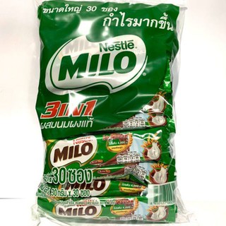💥พร้อมส่ง💥ส่งด่วน💥 ไมโล 3in1 30ซอง คุ้มค่า ขายดี สารอาหารครบ วิตามินบี1 บี6 บี2 อร่อย