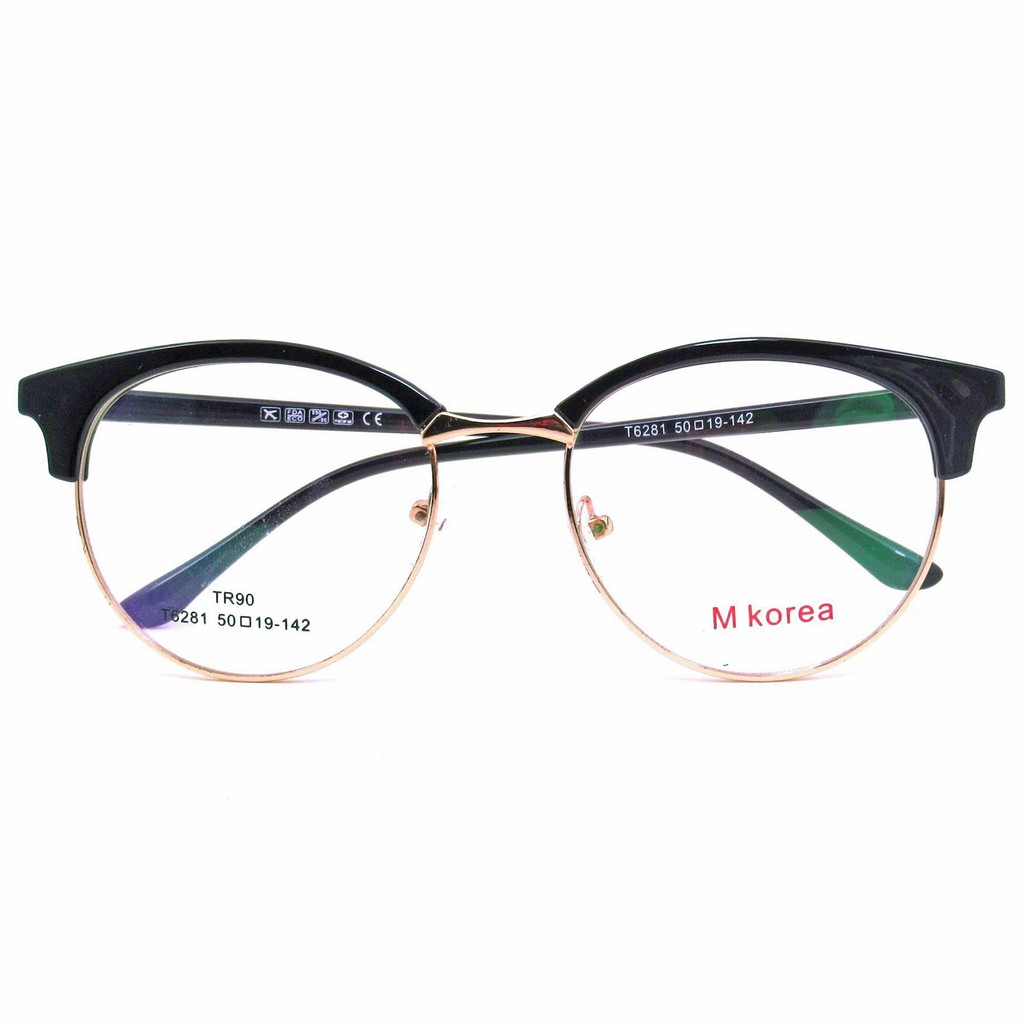 fashion-m-korea-แว่นตากรองแสงสีฟ้า-t-6281-สีดำเงาตัดทอง-ถนอมสายตา