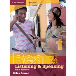 DKTODAY หนังสือ REAL LISTEN&SPEAK 1 WITH ANS&CD