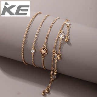 Jewelry Creative Pop Round Fruit Pineapple Starfish Leaf Anklet Multi-piece Set Combination fo