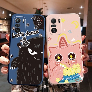 เคสโทรศัพท์มือถือ ขอบสี่เหลี่ยม ลาย Lets Dance Cookie Monster สําหรับ Xiaomi Redmi Note 10 Pro 9S 9A POCO X3 NFC M3 Pro 5G