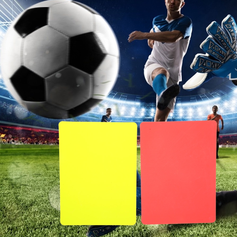 ภาพหน้าปกสินค้าฟุตบอลใบแดงและเหลืองบันทึกเกมฟุตบอลอุปกรณ์เครื่องมือผู้ตัดสิน จากร้าน newmexico250.th บน Shopee