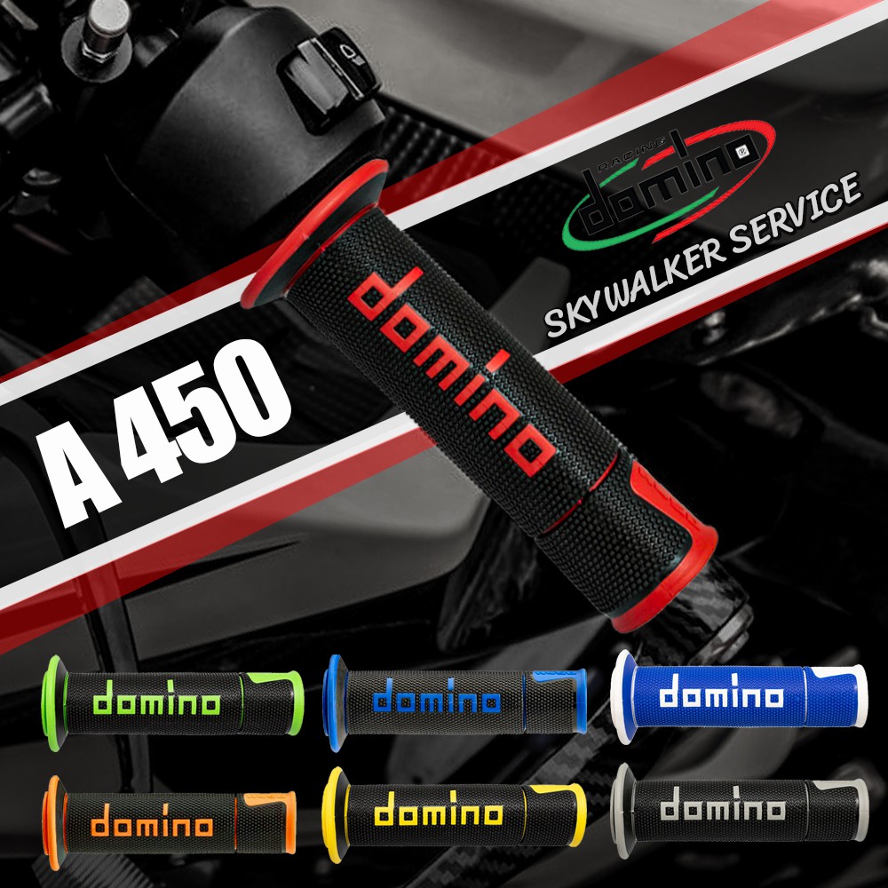 ภาพหน้าปกสินค้าปลอกแฮนด์ Domino Racing A450 อิตาลี เหนียว หนึบ สินค้าของแท้ 100% Made in italy