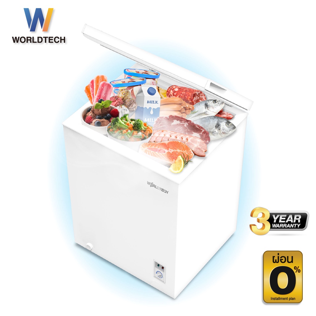 ภาพสินค้า(ใช้โค้ดลดเหลือ 4703) Worldtech ตู้แช่แข็ง 2 systems รุ่น WT-FZ200 ขนาด 7Q. 199 ลิตร ตู้แช่อเนกประสงค์ ตู้แช่นมแม่ Chest Freezer ตู้แช่ (ผ่อน 0%) จากร้าน worldtechthailand บน Shopee ภาพที่ 1