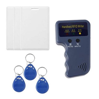 สินค้า RFID Reader ID Card Writer Copier Handhold 125KHz Duplicator + 3PCS Writable Key+3PCS Thick Card