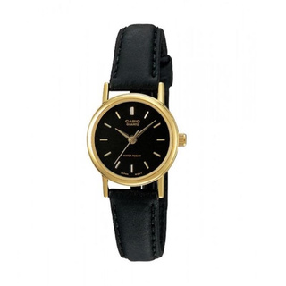 (ใช้โค้ด SPC852OWOP ลดทันที 150 บาท)Casio นาฬิกาข้อมือผู้หญิง - สีดำ สายหนังสีดำ รุ่น LTP-1095Q-1A