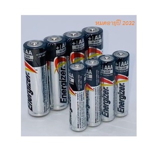 ภาพหน้าปกสินค้าถ่านขนาด AA&AAA Energizer - Alkaline Batteries 1.5V (แพ็ค4ก้อน) (EXP:2032) ที่เกี่ยวข้อง