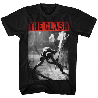 เสื้อยืดผ้าฝ้ายCOTTON เสื้อยืดลายกราฟฟิก The clash SmashingS-5XL