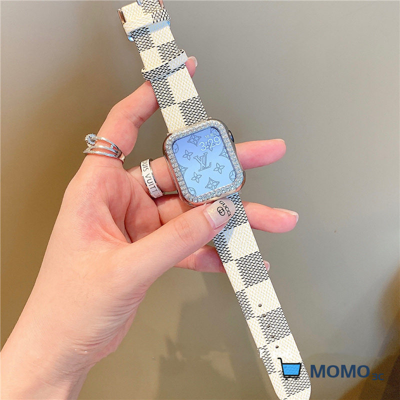 ภาพหน้าปกสินค้าสายนาฬิกาข้อมือหนังแท้ สําหรับ Smart Watch 7 6 SE 5 4 45 มม. 41 มม. 44 มม. 40 มม. IWatch 6 5 4