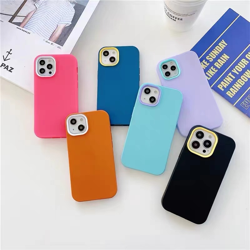 ภาพสินค้าเคส สำหรับ 12 เคสประกบสีพื้นมาใหม่ 6 i7 6plus 7plus 8plus xr 11 12pro 12promax 13 13promax 13pro จากร้าน dimi888 บน Shopee ภาพที่ 2