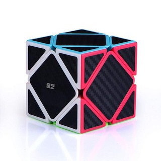 รูบิค แปลก ๆ รูบิค ของแท้ อย่างดี Qiyi Qicheng Skewb Carbon Fiber Magic Cube Speed Cube rubix cube qiyi cube SharkRubik