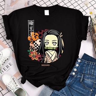 【พร้อมส่ง】เสื้อยืดลําลอง พิมพ์ลาย Demon Slayer แฟชั่นฤดูร้อน สไตล์ฮาราจูกุ สําหรับผู้หญิง และผู้ชายสามารถปรับแต่งได้